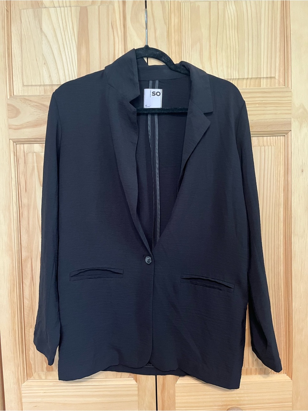 SO Black Women's Single-Button Relaxed Blazer